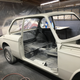 Prepping the car for paint.